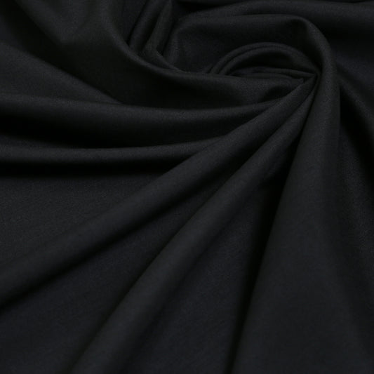 Pure Luxe Black – Unstitched Wash N Wear Fabric by TAQWAA