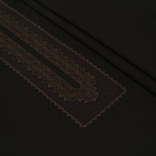 Men's Unstitched Embroidered
Chest Wash n Wear Kameez
Shalwar - Chocolate (TAQWAA Luxe)