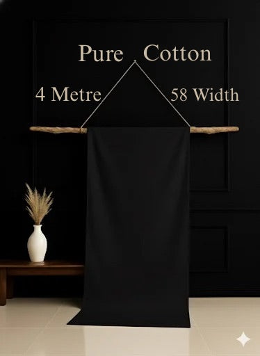 Premium Black Cotton‑Lawn Unstitched Kameez Shalwar – TAQWAA