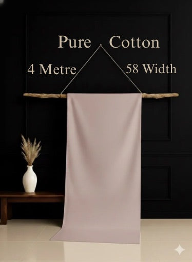 Premium Rose Beige Cotton‑Lawn Unstitched Kameez Shalwar – TAQWAA