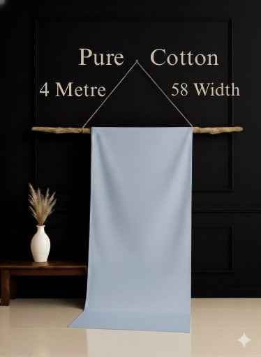 Premium Light Sky Cotton‑Lawn Unstitched Kameez Shalwar – TAQWAA