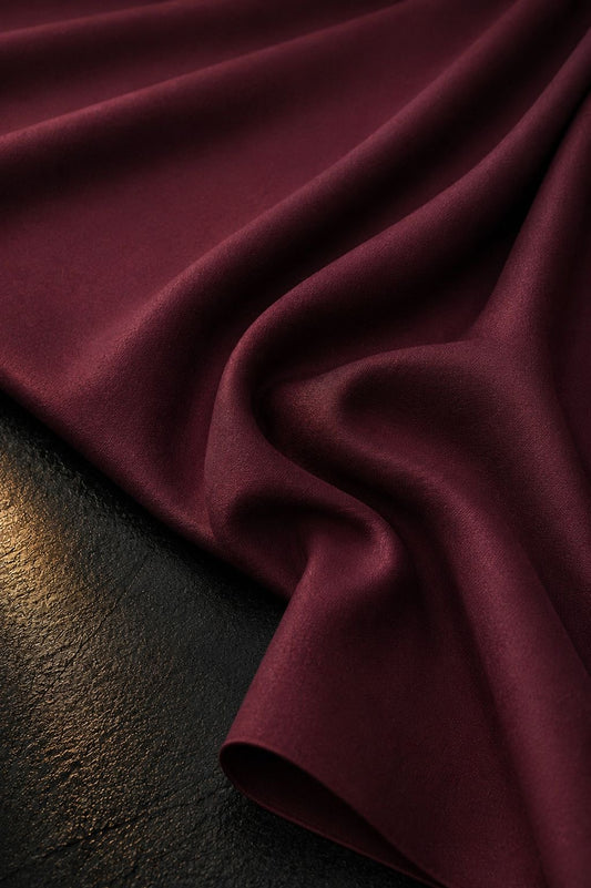 Pure Boski Maroon – Unstitched Boski Fabric by TAQWAA