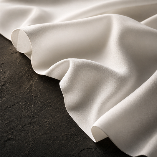 Pure Boski White – Unstitched Boski Fabric by TAQWAA (4.25 Meters)