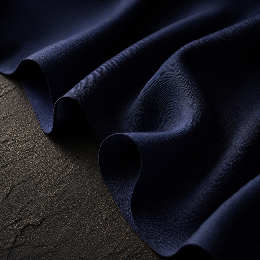 Pure Boski Dark Blue – Unstitched Boski Fabric by TAQWAA (4.25 Meters)