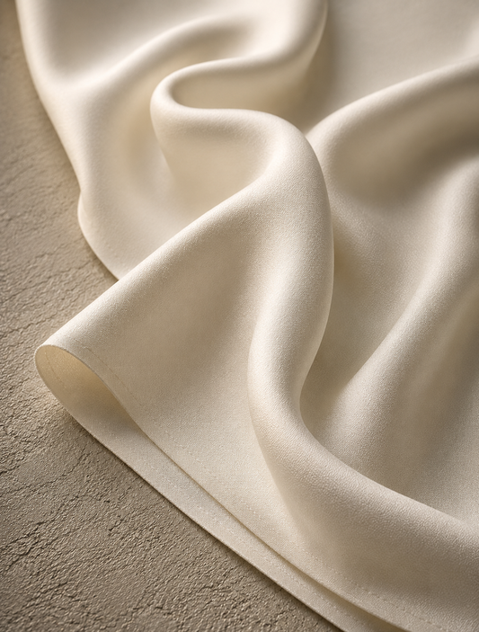 Pure Boski Cream – Unstitched Boski Fabric by TAQWAA (4.25 Meters)