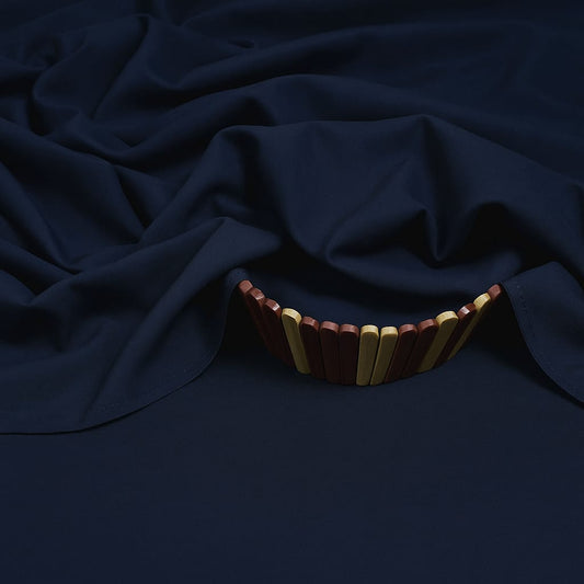 Pure Luxe Dark Blue – Unstitched Wash N Wear Fabric by TAQWAA (4.25 Meters)