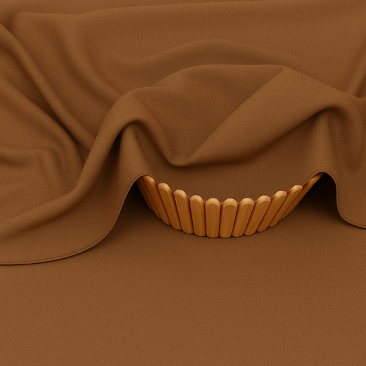 Pure Luxe Light Coffee Brown– Unstitched Wash N Wear Fabric by TAQWAA