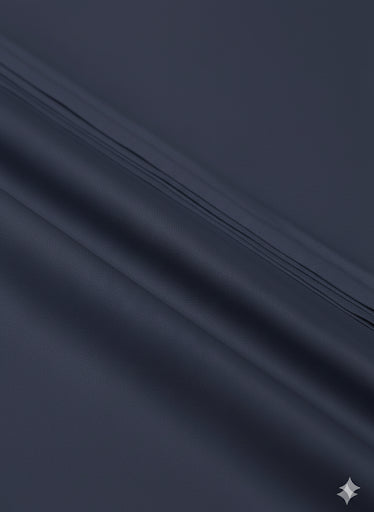 Premium Navy Blue Cotton‑Lawn Unstitched Kameez Shalwar – TAQWAA