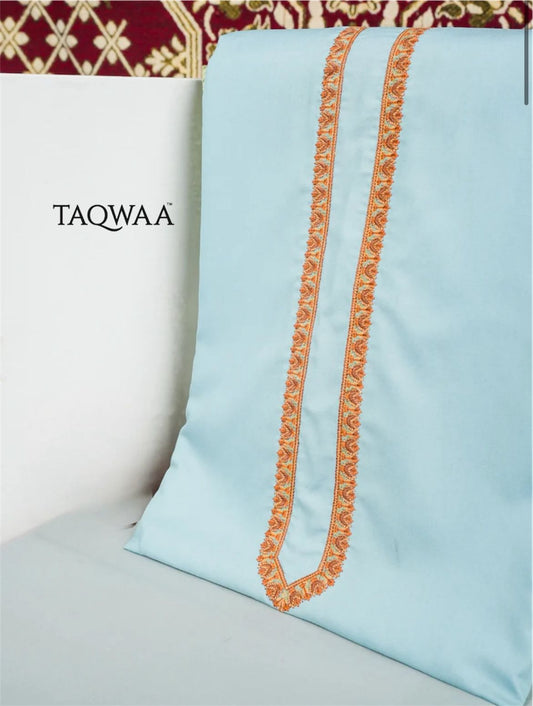 TAQWAA – Monochrome Line Embroidered Wash n Wear (Unstitched)