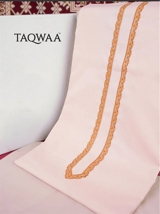 TAQWAA – Blush Trace Embroidered Cotton Lawn (Unstitched)